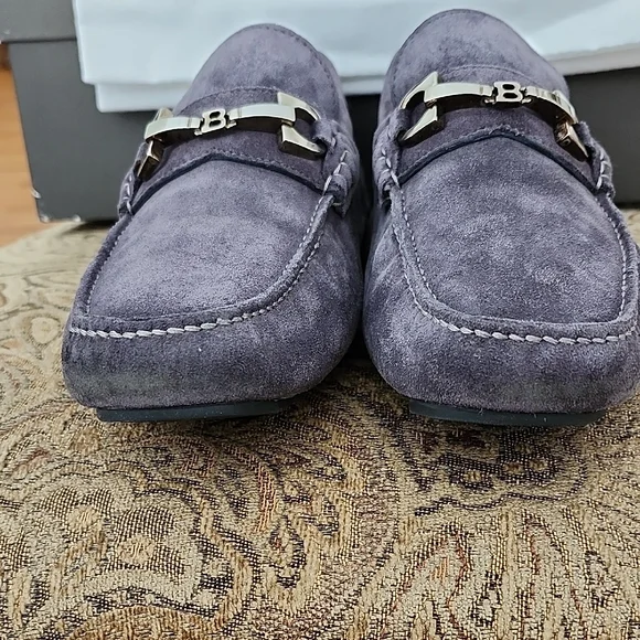Bally Waterman Quartz Purple Suede Slip-Ons Driving Mocsasin Bally Waterman Quartz Purple Suede Slip-Ons Driving Mocsasin main image 2